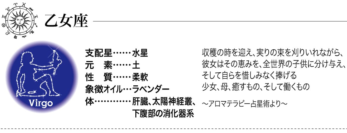 乙女座のオイルの詳細